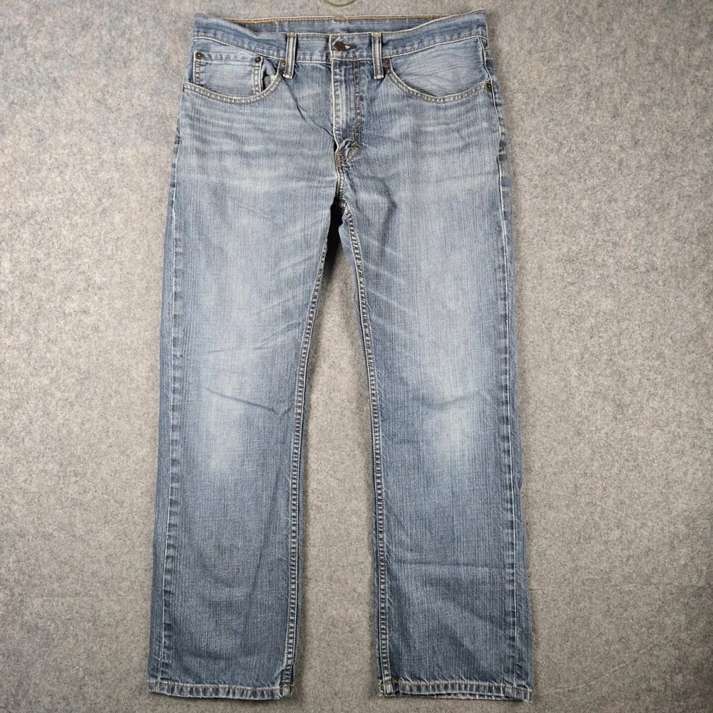 Levi Strauss 559 Relaxed Straight Jeans Mens 34x29 Blue Denim Classic Workwear